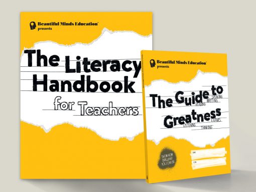 Book design for teachers and pupils literacy guides