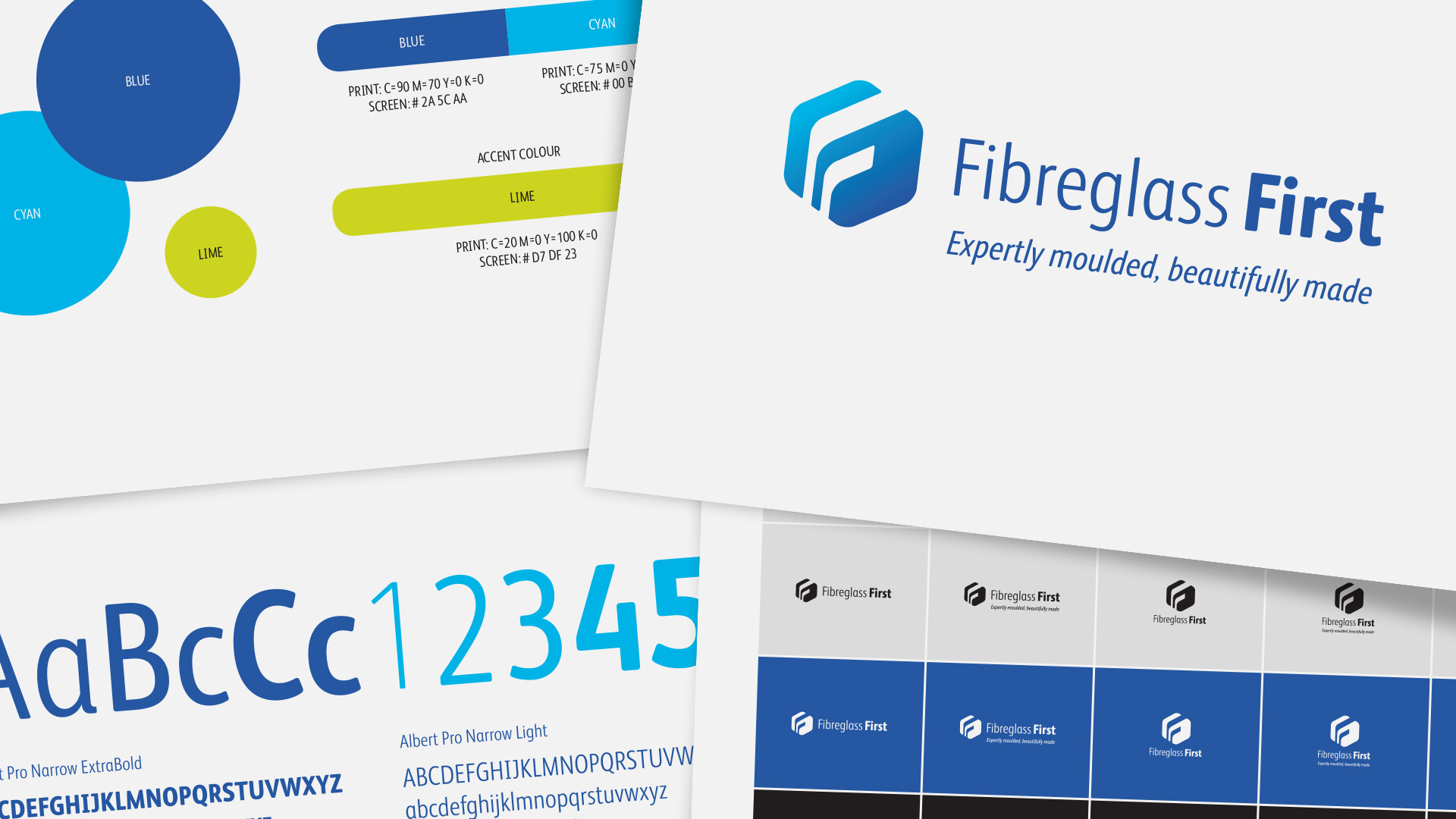 Fibreglass First Brand Identity by McQ Design