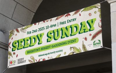 Campaign design promoting Brighton’s biggest gardening event